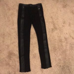BCBG Maxazria Leggings with faux leather